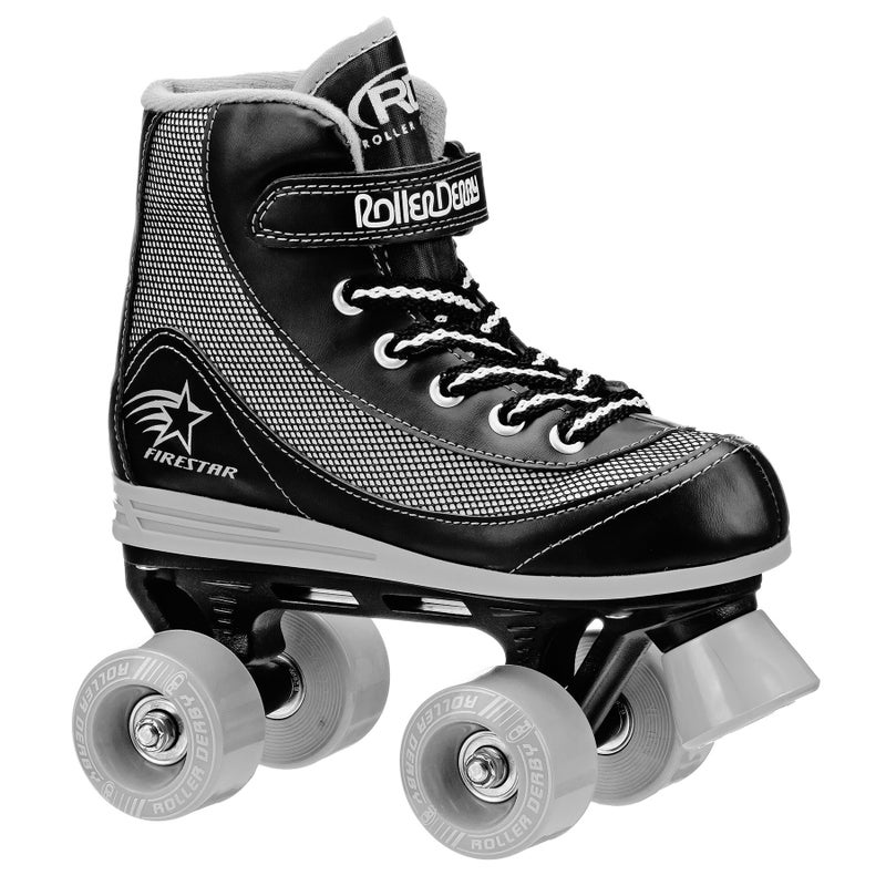 Roller Derby FireStar Youth Boy's Roller Skate Black/Gray - Image 1